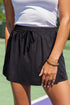 Sporty Functional Cargo Pocket Elastic Waist Active Performance Skort